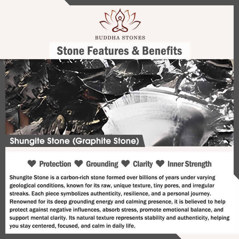 Buddha Stones Tai Chi Simbolo Yin Yang Collana con ciondolo in pietra di shungite autentica Forza interiore - image 5