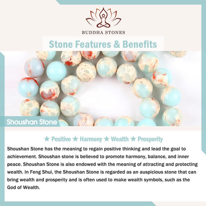 Buddha Stones Orecchini a cerchio con perle e pietre Shoushan - image 5