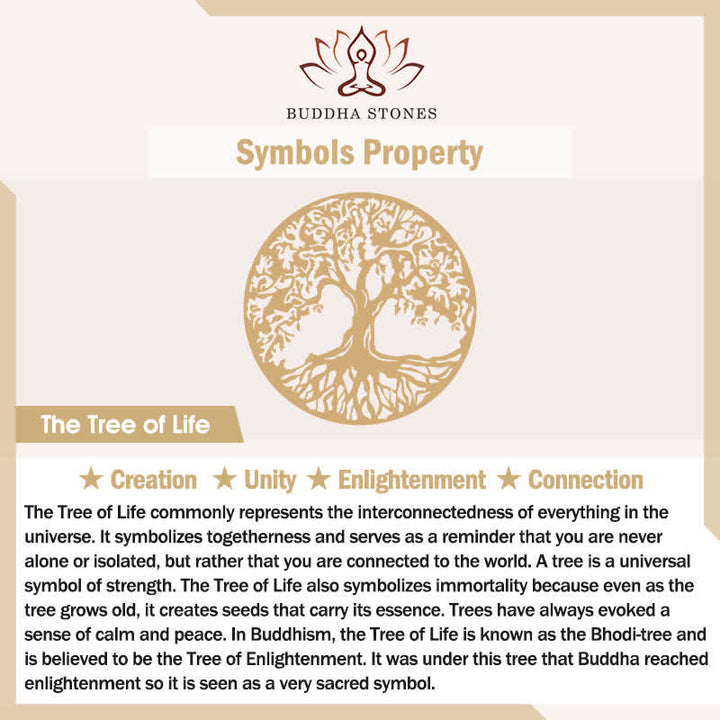 Buddha Stones Albero della Vita in metallo nero opaco con parole di consapevolezza e guarigione, simboli significativi, decorazione da parete. - image 14