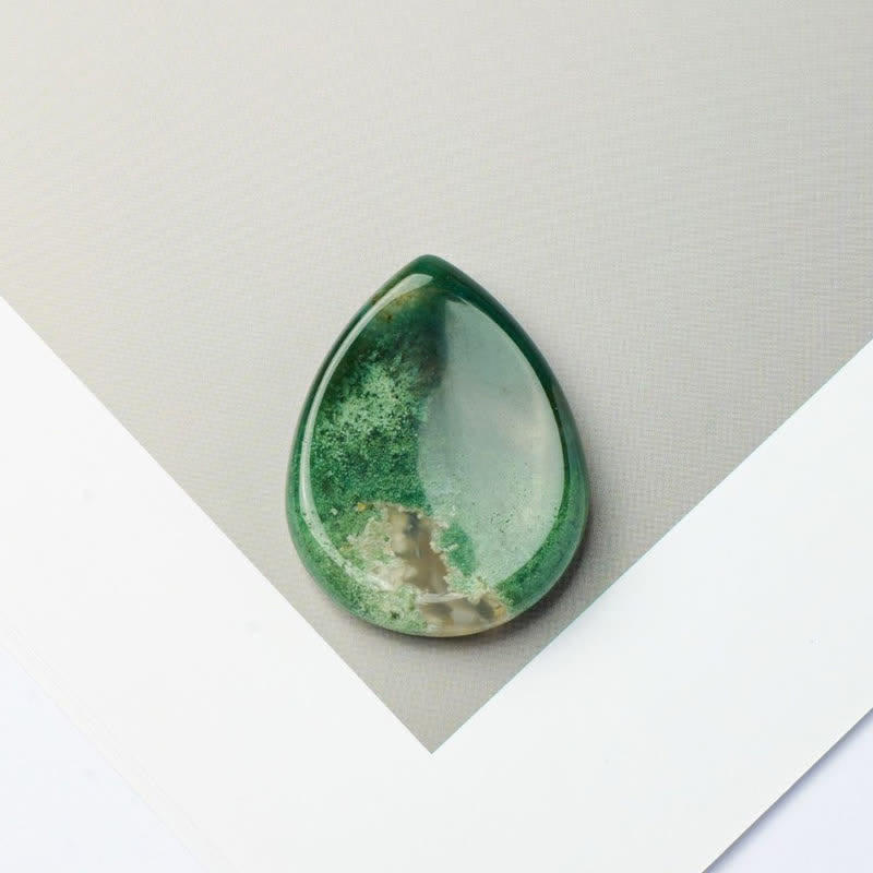 Buddha Stones a forma di goccia, pietra protettiva antistress, decorazione in cristallo 45*35*8mm - Agata muschiata - 45*35*8mm - image 28