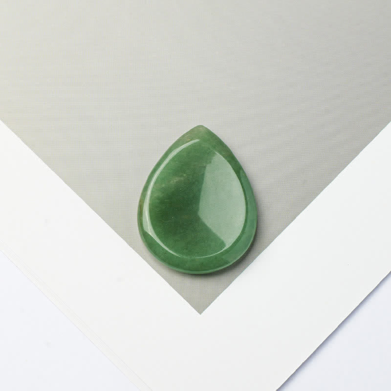 Buddha Stones a forma di goccia, pietra protettiva antistress, decorazione in cristallo 45*35*8mm - Avventurina verde - 45*35*8mm - image 24