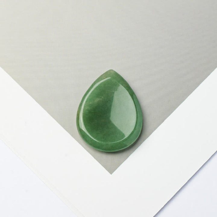 Buddha Stones a forma di goccia, pietra protettiva antistress, decorazione in cristallo 45*35*8mm - Avventurina verde - 45*35*8mm - image 24