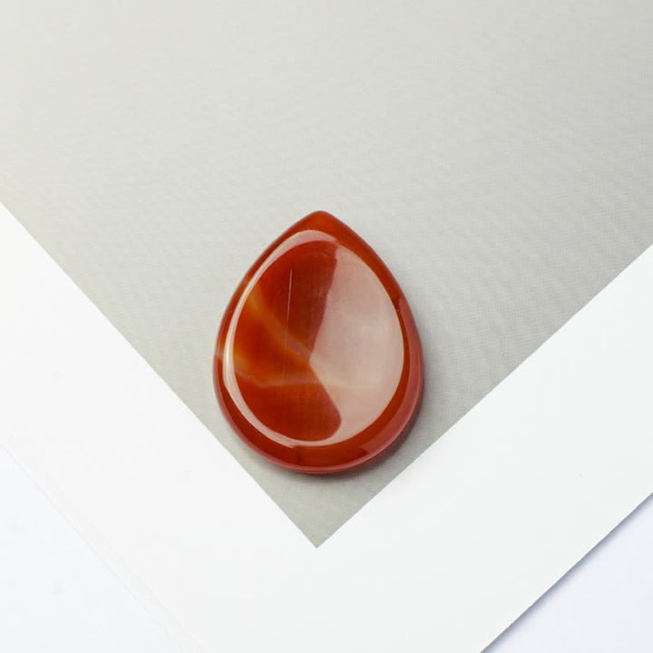 Buddha Stones a forma di goccia, pietra protettiva antistress, decorazione in cristallo 45*35*8mm - Agata rossa - 45*35*8mm - image 16