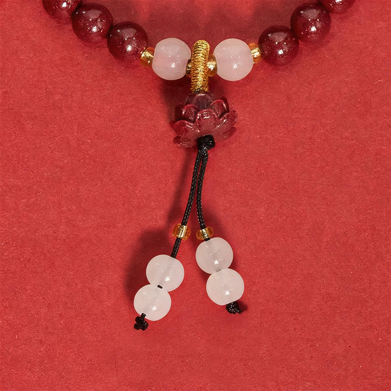 Buddha Stones Bracciale dell'Illuminazione al Loto in Cinnabro - image 4