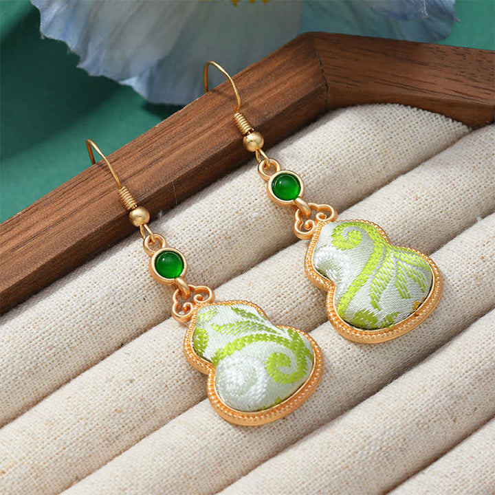 Buddha Stones Orecchini pendenti Song Brocade Colorful Tone Floral Prosperity. - image 8