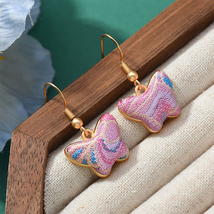 Buddha Stones Orecchini pendenti Song Brocade Colorful Tone Floral Prosperity. - image 9