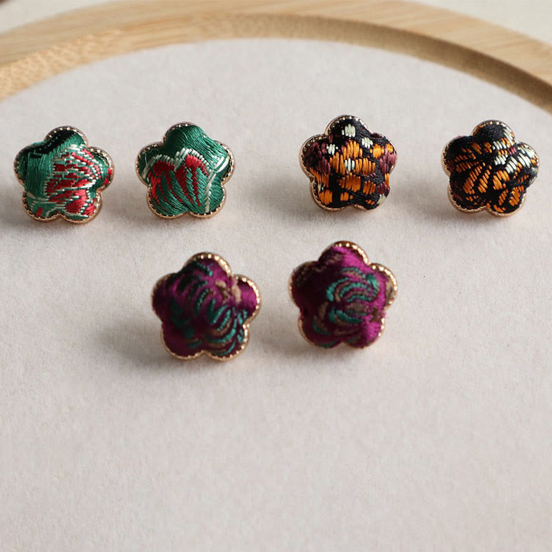 Buddha Stones Orecchini pendenti Song Brocade Flower Balance - image 5