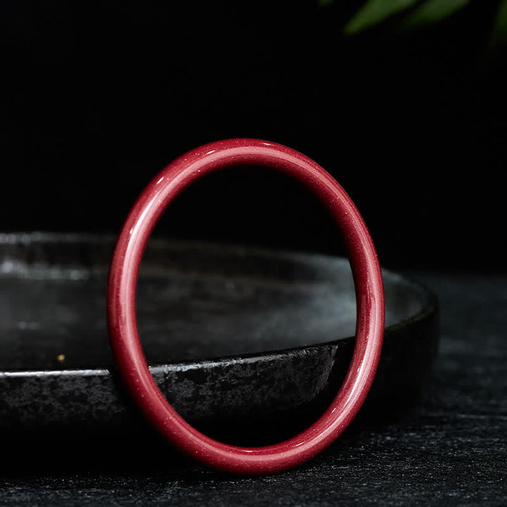 Buddha Stones Bracciale rigido Cinnabar Plain Heart Sutra Calm Sutra - image 2