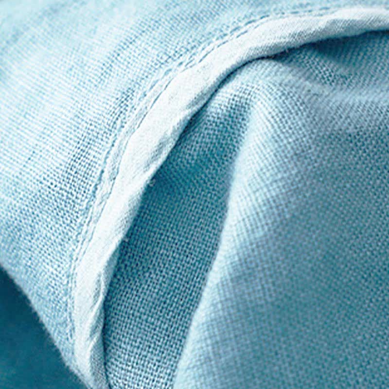 Buddha Stones Camicia senza maniche da donna estiva, casual, minimalista, con bottoni e tasca, tinta unita. - image 10