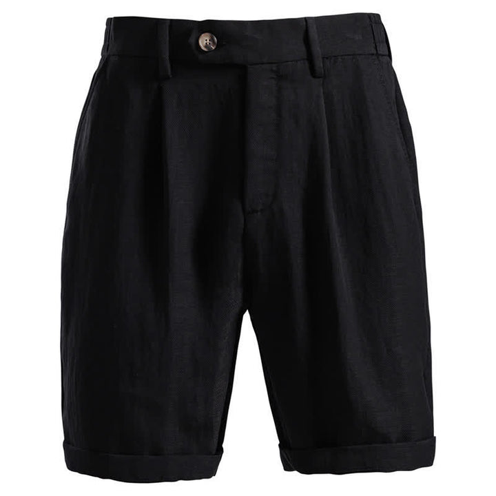 Pantaloncini Bermuda da uomo, modello classico estivo casual con cerniera e bottoni, con tasche, Buddha Stones. - Nero - US/UK/AU42，EU52 (2XL) - image 13