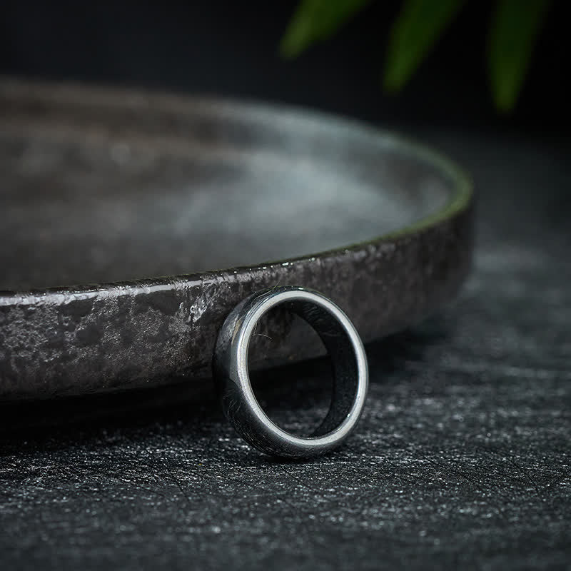 Buddha Stones Anello di supporto potente in ematite naturale - image 3