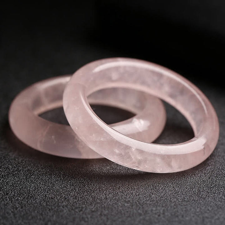 Braccialetto Buddha Stones Natural Rose Quartz Love Caring - 62 mm - image 0