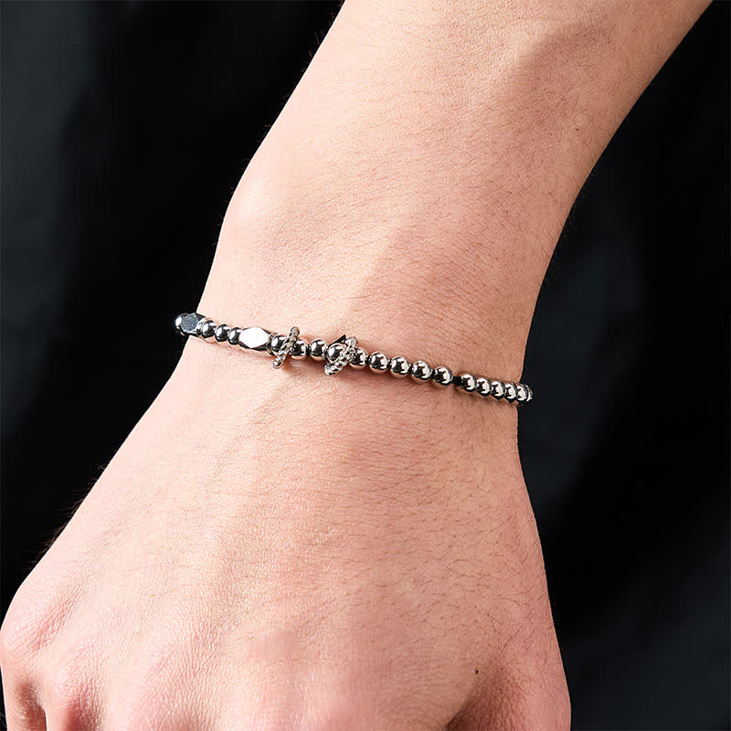 Braccialetto di coppia con perline in ottone e rame, design Buddha Stones Wealth Self Care - image 16