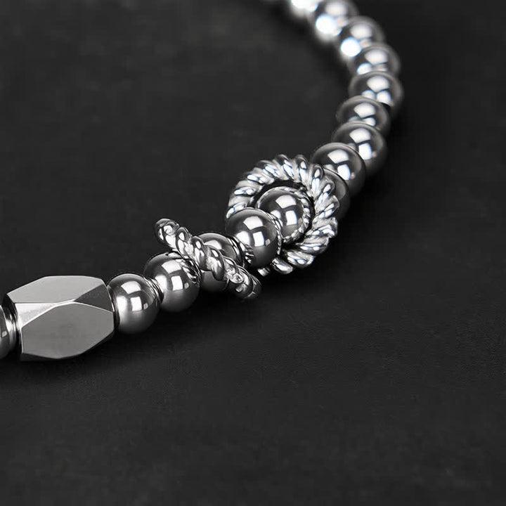 Braccialetto di coppia con perline in ottone e rame, design Buddha Stones Wealth Self Care - image 14