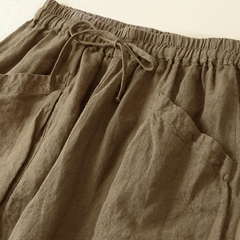 Pantaloni capri harem da donna Buddha Stones Commute con tasche - image 1