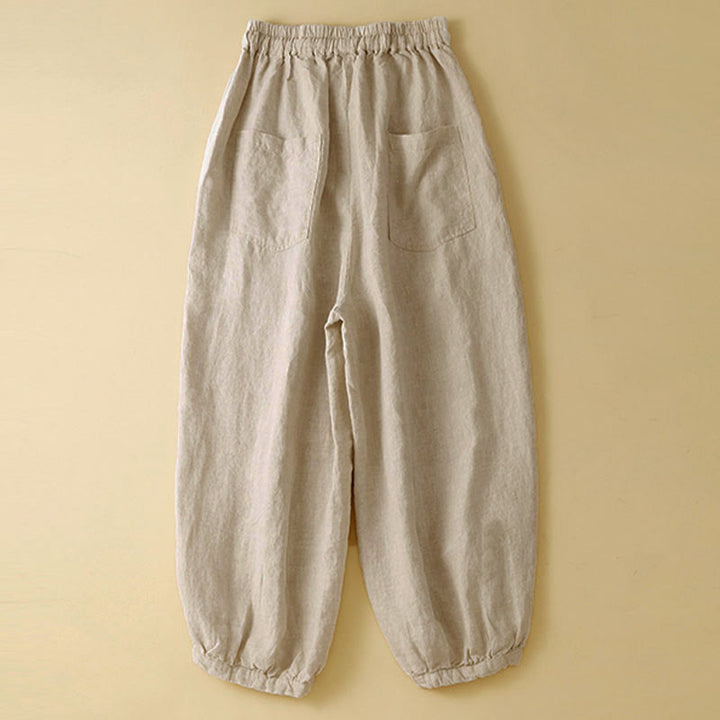 Pantaloni capri harem da donna Buddha Stones Commute con tasche - image 12