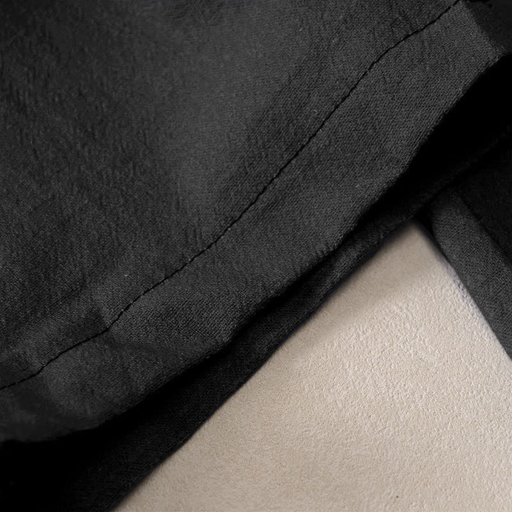 Buddha Stones Pantaloni da donna in puro cotone con elastico in vita e tasche, con stampa "Hello Cat Paw". - image 2