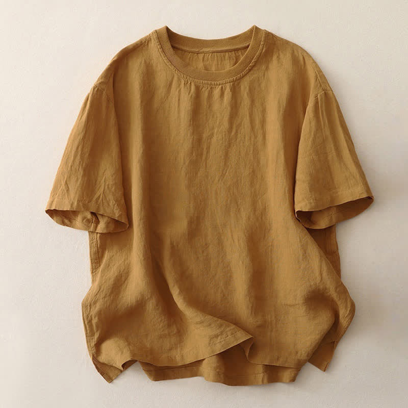 Camicia da donna a maniche corte con scollo rotondo e motivo Buddha Stones. - Verga d'oro - US14, UK/AU18, EU46 (2XL) - image 12