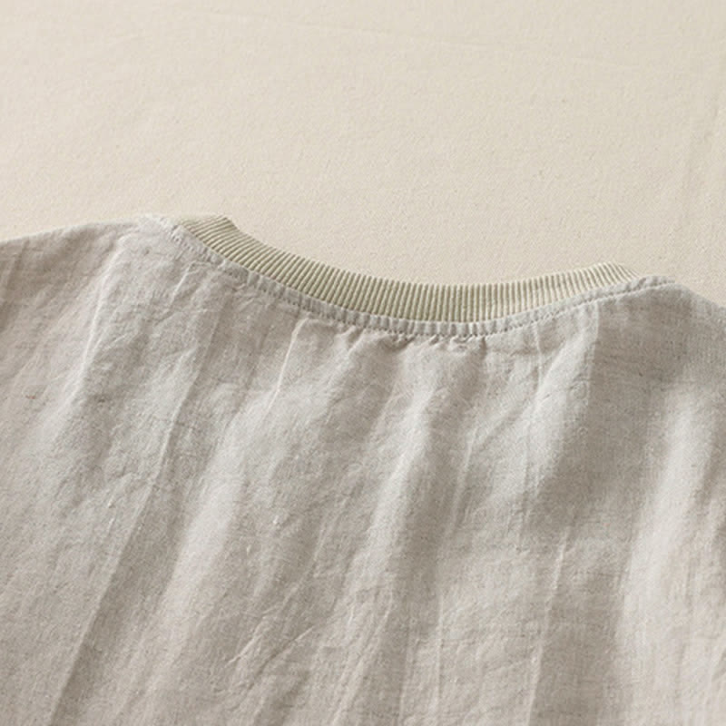 Camicia da donna a maniche corte con scollo rotondo e motivo Buddha Stones. - image 27