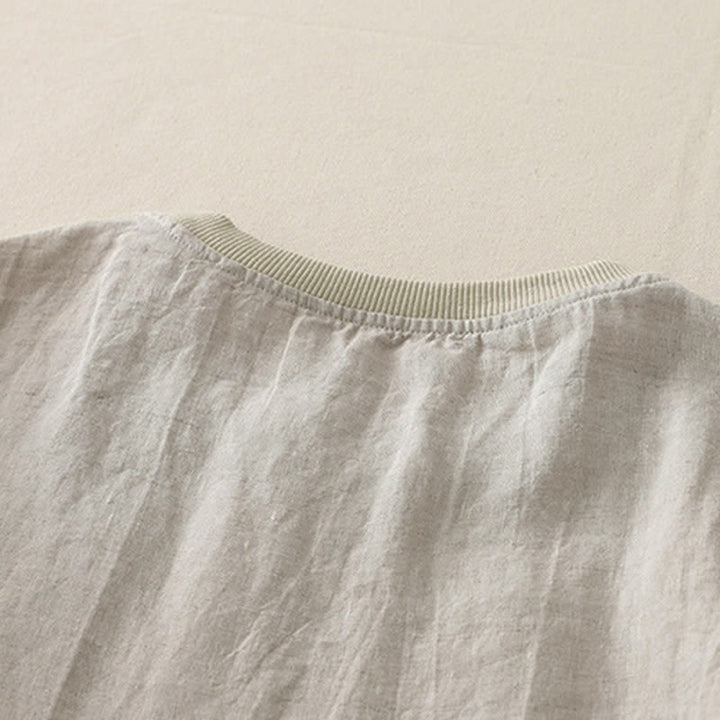 Camicia da donna a maniche corte con scollo rotondo e motivo Buddha Stones. - image 27