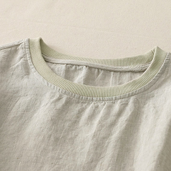 Camicia da donna a maniche corte con scollo rotondo e motivo Buddha Stones. - image 26