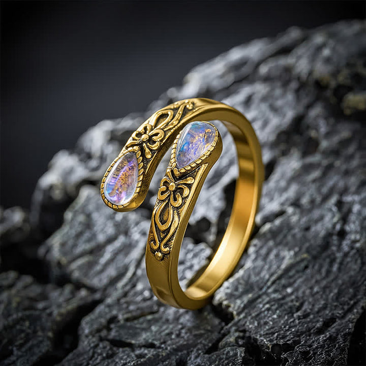 Buddha Stones Anello aperto Copper Liuli Butterfly Freedom - image 11