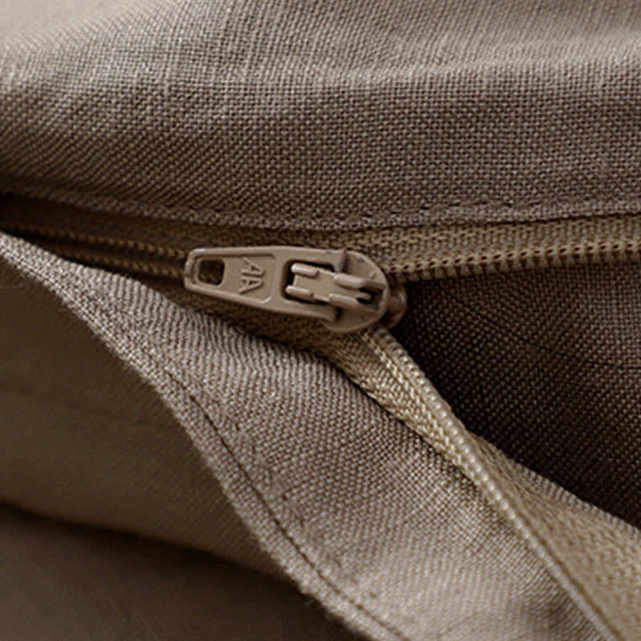 Pantaloni da donna con tasche, tinta unita, bottoni sul davanti e sul retro, con elastico in vita e Buddha Stones. - image 17