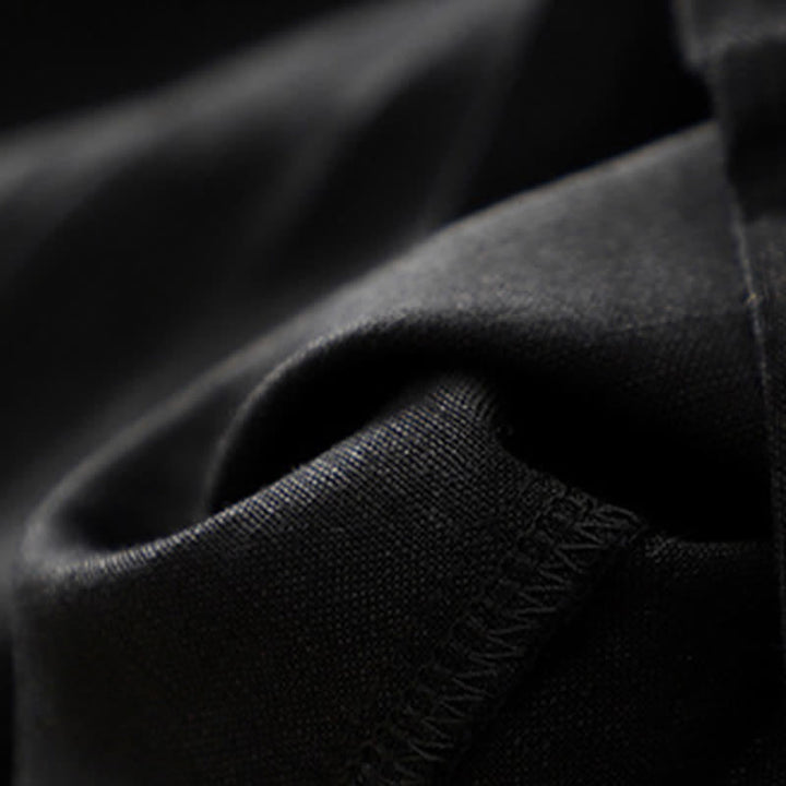 Pantaloni da donna con tasche, tinta unita, bottoni sul davanti e sul retro, con elastico in vita e Buddha Stones. - image 31