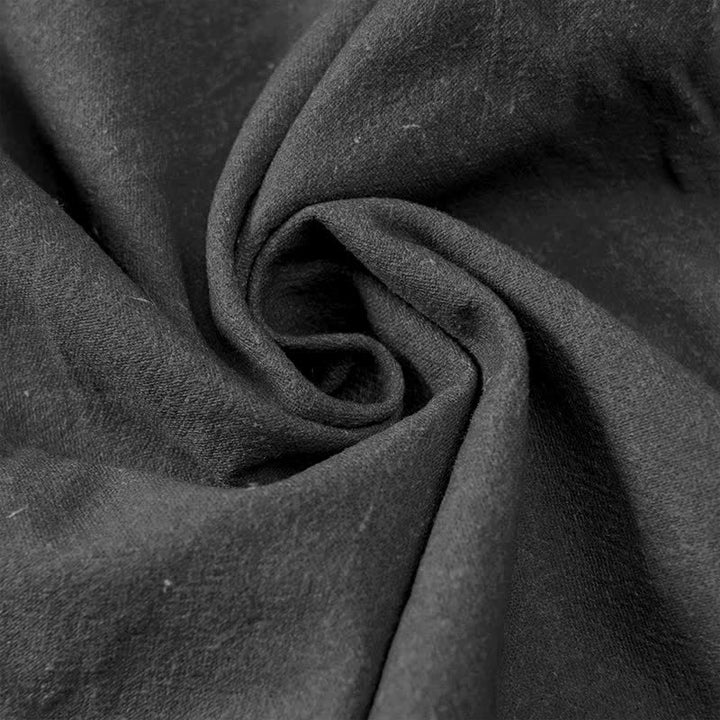 Buddha Stones Pantaloni da donna in puro cotone con elastico in vita e tasche, fantasia celeste sole e luna. - image 3