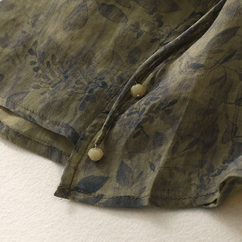 Camicia da donna a maniche a tre quarti con ricamo di Buddha Stones. - image 18