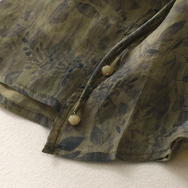 Camicia da donna a maniche a tre quarti con ricamo di Buddha Stones. - image 18