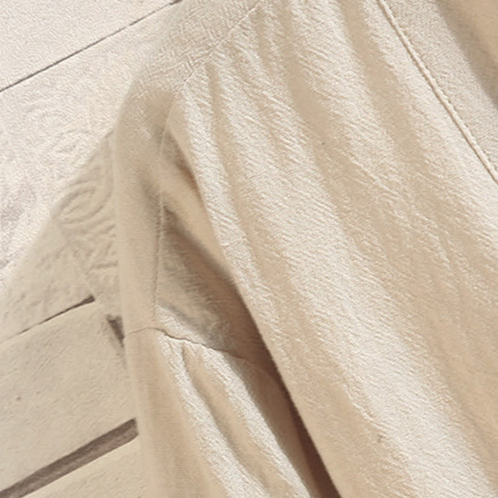 Buddha Stones Kimono da uomo a maniche a tre quarti, stile casual, vintage, con ricamo di gru, ideale per la primavera/estate. - image 23