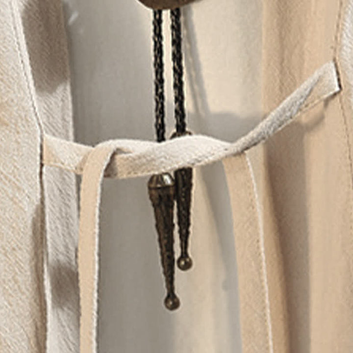 Buddha Stones Kimono da uomo a maniche a tre quarti, stile casual, vintage, con ricamo di gru, ideale per la primavera/estate. - image 27
