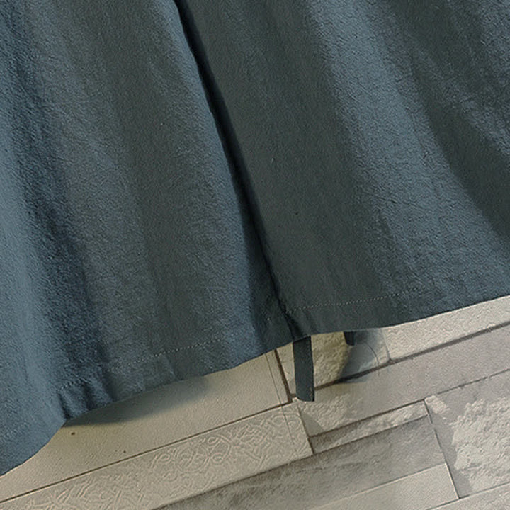 Buddha Stones Kimono da uomo a maniche a tre quarti, stile casual, vintage, con ricamo di gru, ideale per la primavera/estate. - image 11