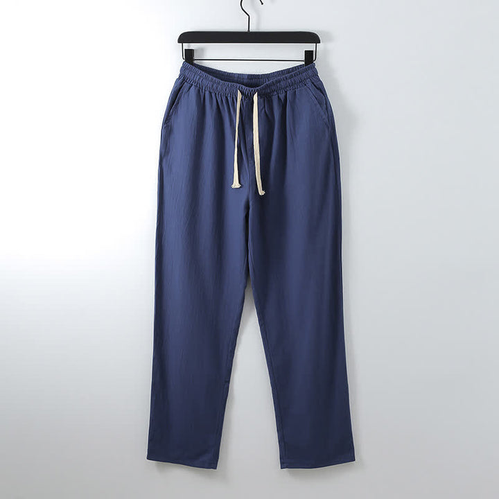 Buddha Stones Completo estivo da uomo con camicia a maniche corte, pantaloni e colletto alla coreana, coulisse, stile Tang, con tasche, ideale per la meditazione. - image 20