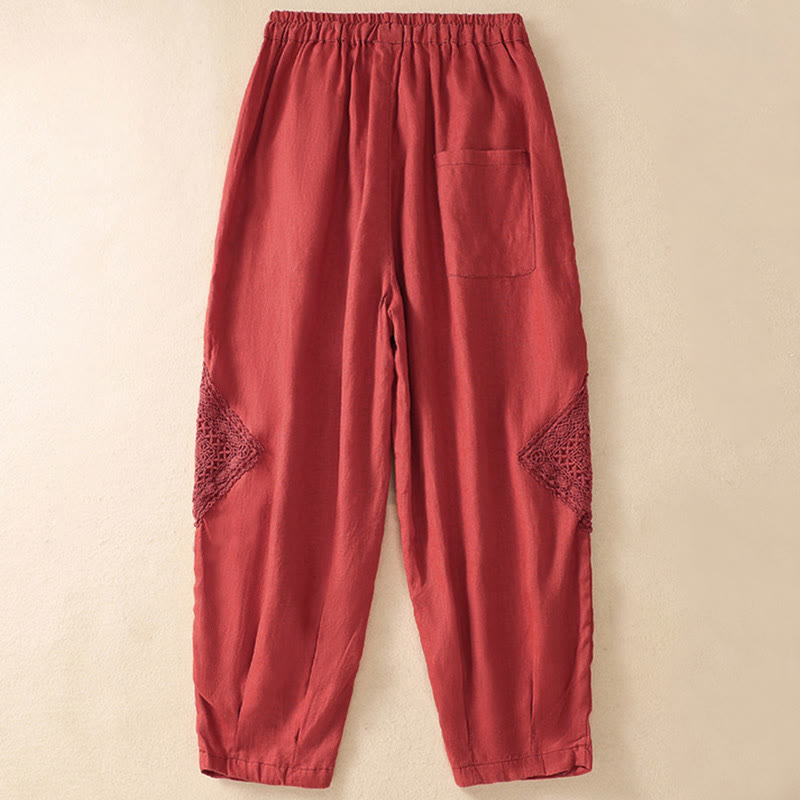 Pantaloni harem da donna estivi con coulisse e tasche Buddha Stones - image 18