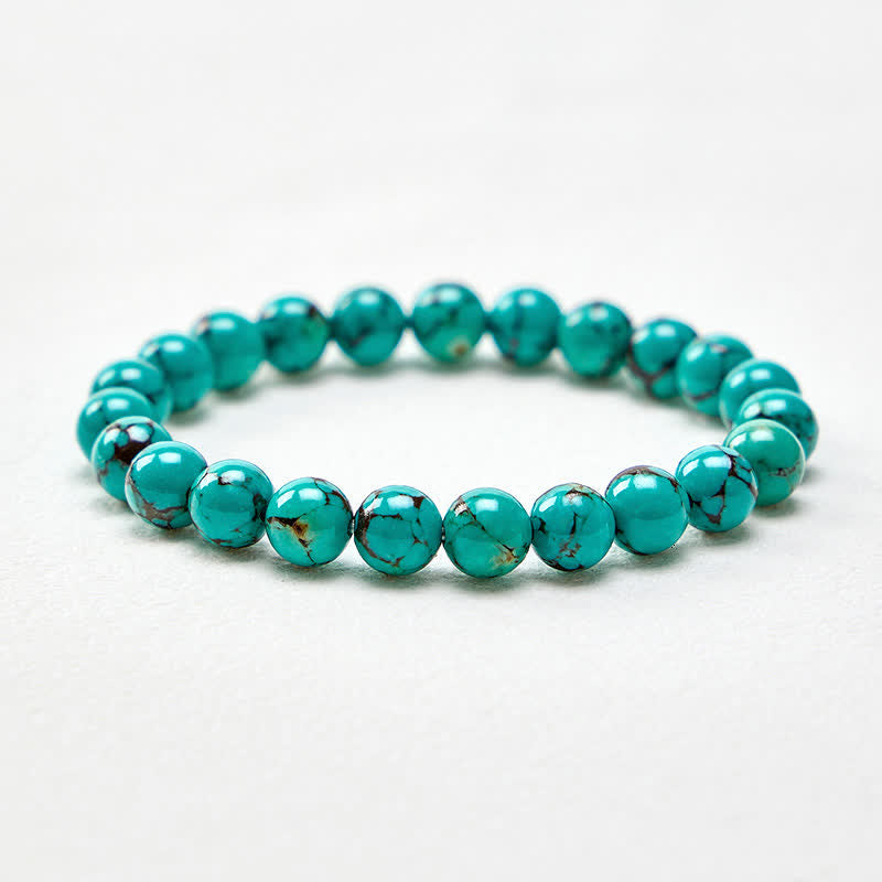 Buddha Stones Bracciale protettivo con perline turchesi - image 4