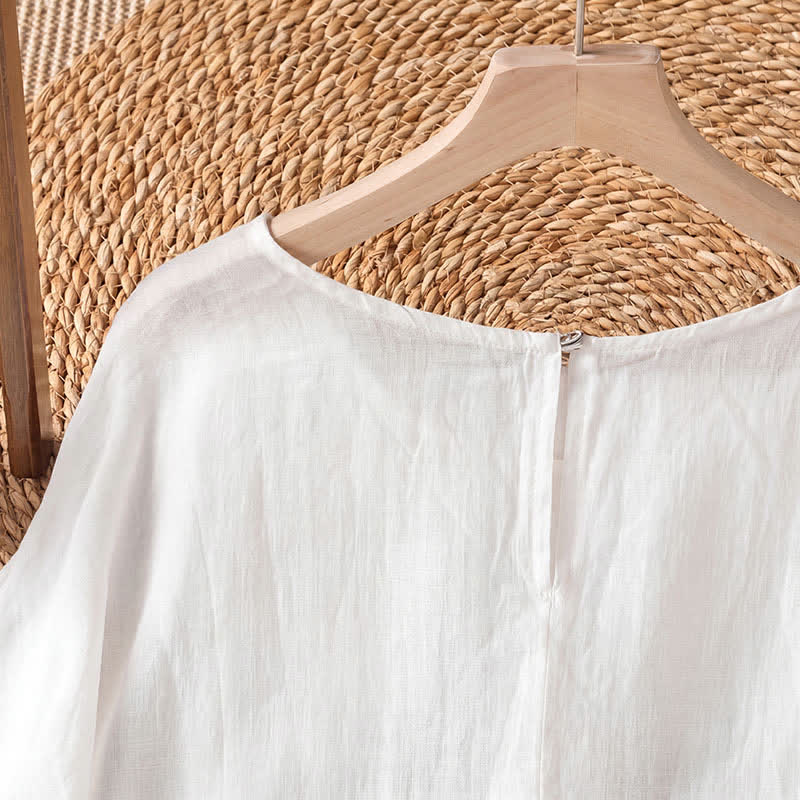 Buddha Stones T-shirt da donna a maniche corte, stile boho estivo casual, con stampa floreale. - image 3