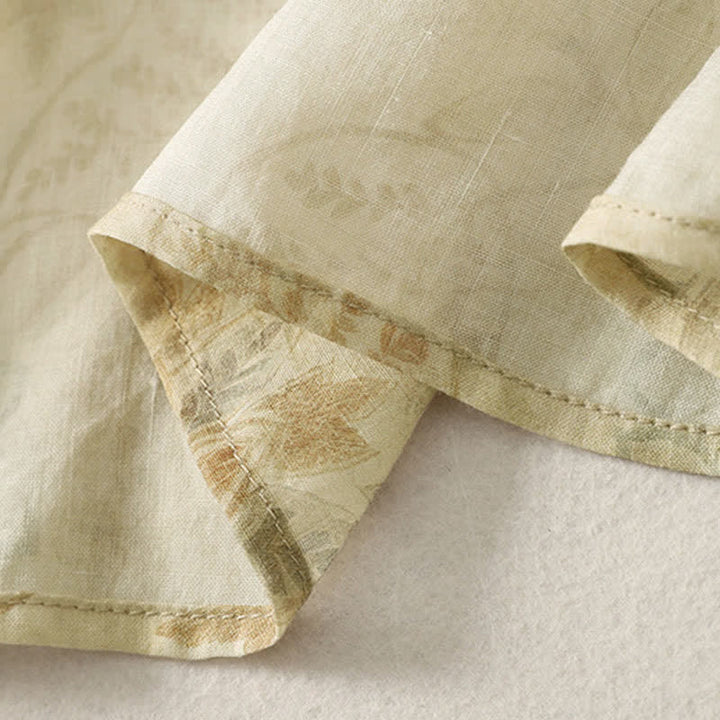 Buddha Stones Abito da donna primaverile elegante in stile boho con stampa floreale e maniche lunghe. - image 9