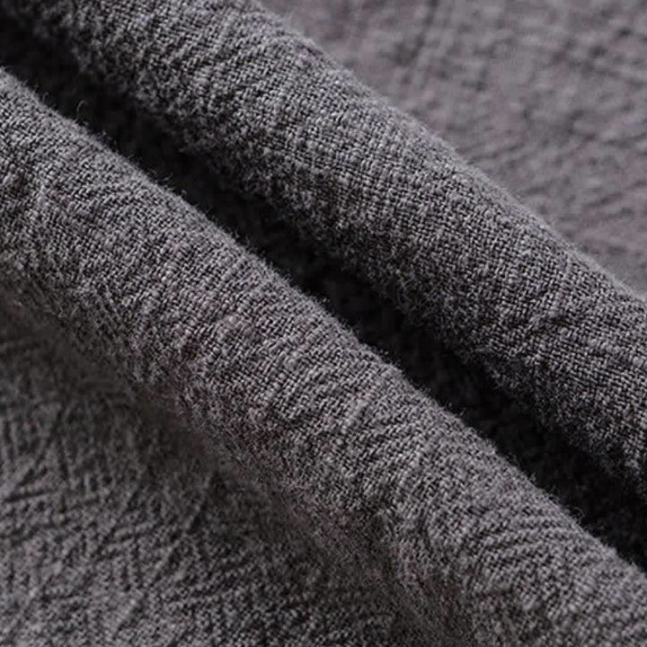 Buddha Stones Kimono da uomo in cotone tinta unita, stile semplice, con coulisse, per autunno/inverno, con tasca. - image 16