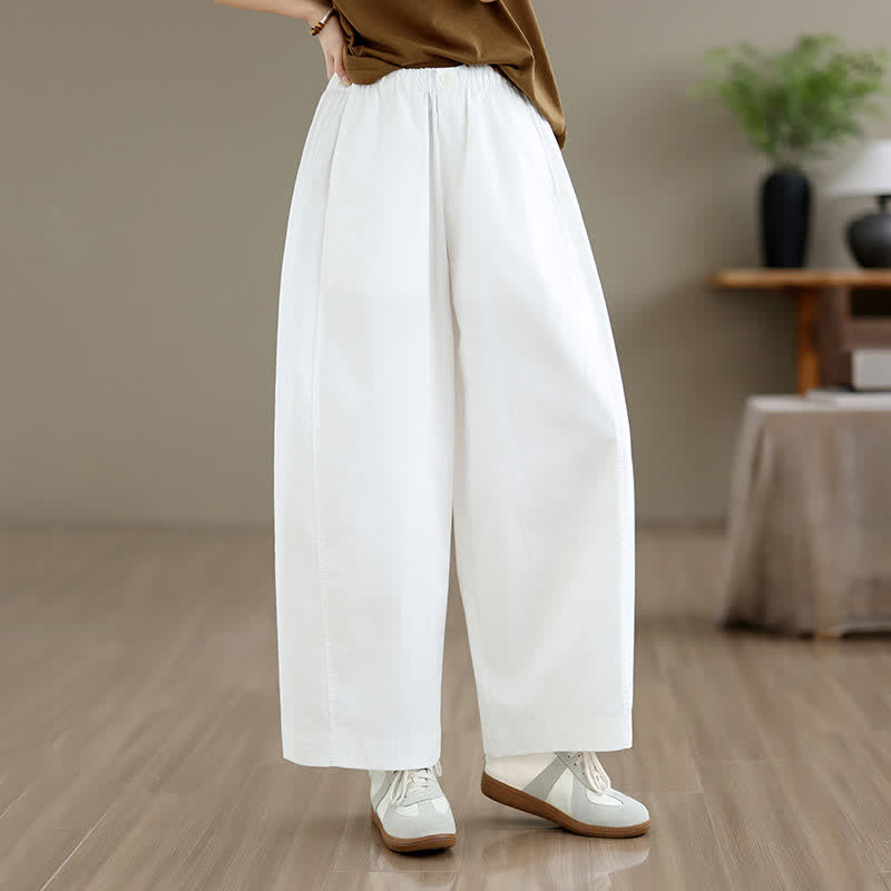 Buddha Stones Pantaloni corti da donna a gamba larga, semplici e tinta unita, per primavera/estate, con tasche. - image 14