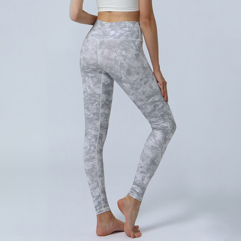 Buddha Stones Flowers Leaves Stampa Sport Fitness Yoga Leggings a vita alta Pantaloni da yoga da donna - image 17