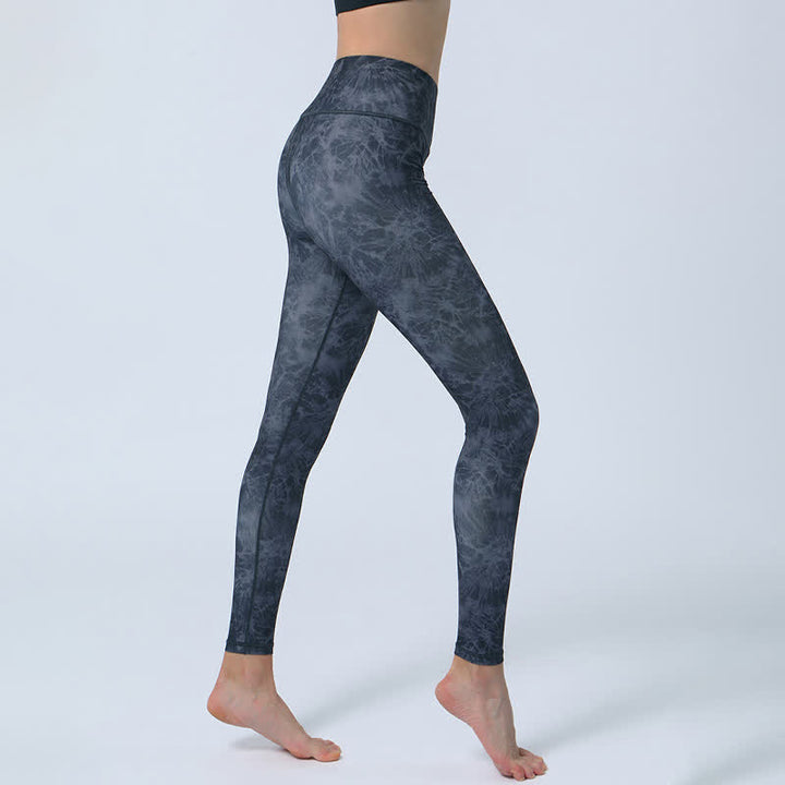 Buddha Stones Flowers Leaves Stampa Sport Fitness Yoga Leggings a vita alta Pantaloni da yoga da donna - image 6