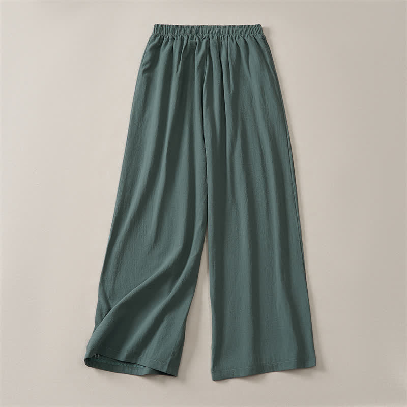 Buddha Stones Pantaloni corti da donna a gamba dritta, casual, minimalisti, tinta unita, per primavera, estate e autunno, con tasca. - image 10