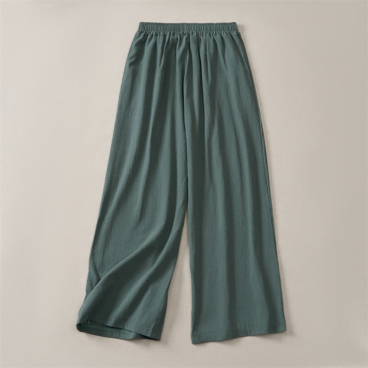 Buddha Stones Pantaloni corti da donna a gamba dritta, casual, minimalisti, tinta unita, per primavera, estate e autunno, con tasca. - image 10