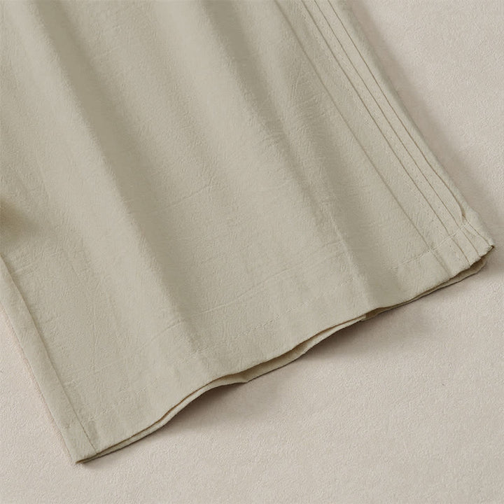 Buddha Stones Pantaloni corti da donna a gamba dritta, casual, minimalisti, tinta unita, per primavera, estate e autunno, con tasca. - image 7