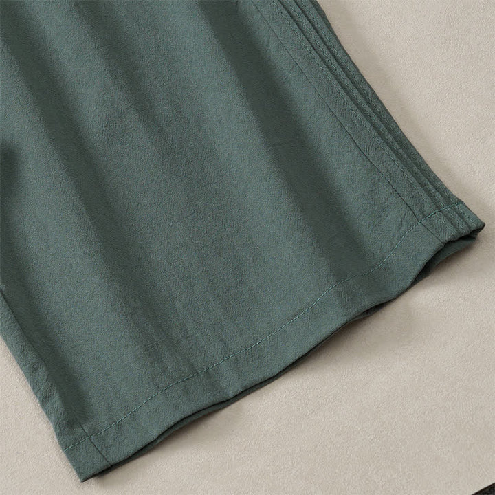 Buddha Stones Pantaloni corti da donna a gamba dritta, casual, minimalisti, tinta unita, per primavera, estate e autunno, con tasca. - image 15