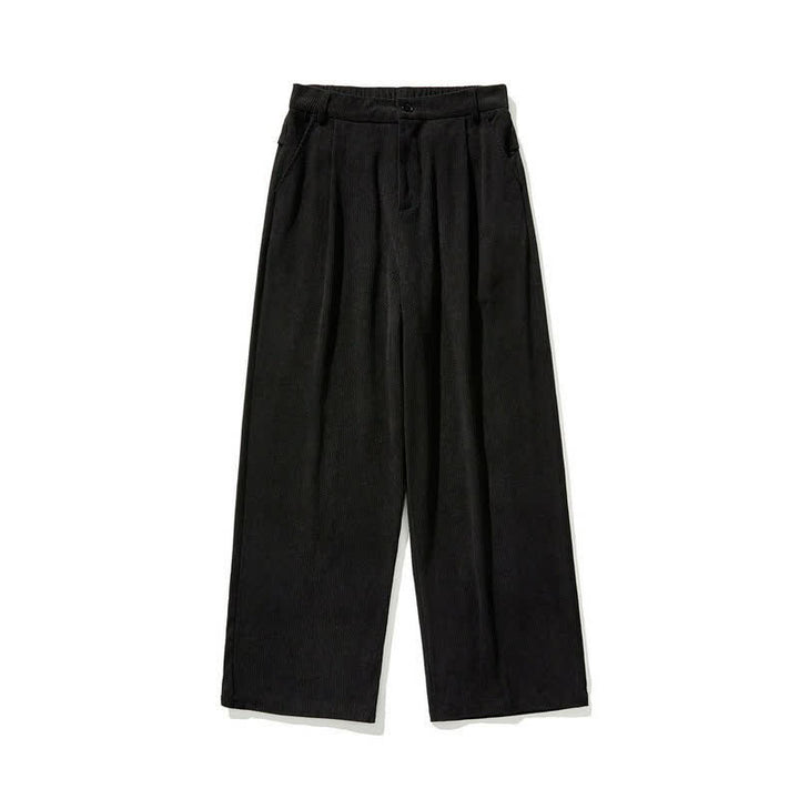 Buddha Stones Pantaloni casual autunno/inverno a tinta unita con cerniera, modello alla caviglia, da uomo a gamba dritta con tasca. - image 12