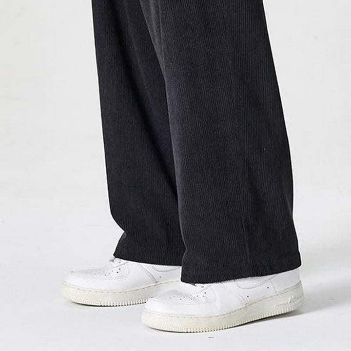 Buddha Stones Pantaloni casual autunno/inverno a tinta unita con cerniera, modello alla caviglia, da uomo a gamba dritta con tasca. - image 16