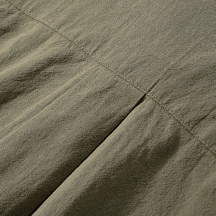 Buddha Stones Camicia da uomo a maniche lunghe in cotone tinta unita, casual, con bottoni e taschino applicato, ideale per primavera e autunno. - image 14